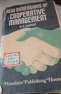Image of New Dimensions Of Coorperative Management