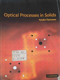Image of Optical processes in solids
