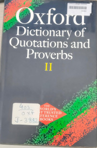 Image of Oxford Quotations And Proverbs - 2
