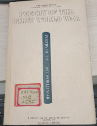 Image of Poetry of The First World War