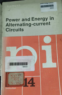 Image of Power And Energy In Alternating Current Circuits