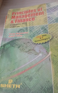 Image of Principles Of Management & Finance Commerce-II (SY BCOM)