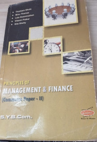 Image of Principles Of Management & Finance Commerce Paper-II (SY BCOM)