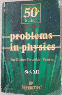 Image of Problem In Physics For Higher Secondary Course Std - XII