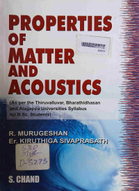Image of Properties Of Matter And Acoustics