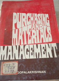 Image of Purchasing And Materials Management