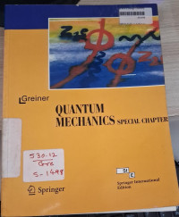 Image of Quantum Mechanics Special Chapters