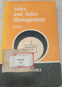 Image of Sales and sales Management