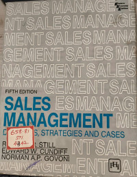 Image of Sales Management - Decisions , Strategies And Cases