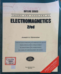 Image of Schaum's outline of theory and problems of electromagnetics .