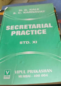 Image of Secretarial Practice Std-XI