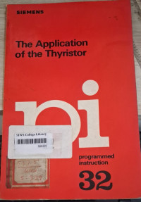 Image of The Application of the Thyristor