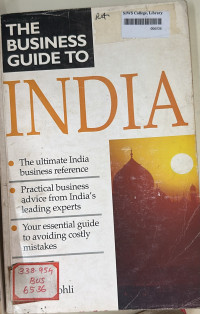 Image of The Business Guide to India