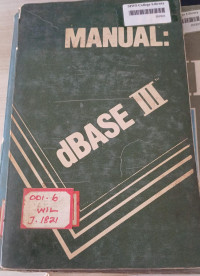 Image of The Manual dBase 3