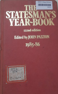 Image of The Statesman's Yearbook 1985-86