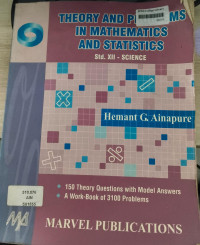 Image of Theory And Problem Of Mathematics And Statistics Std XII - Science