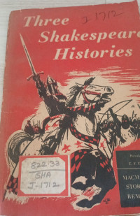 Image of Three Shakespeare Histories