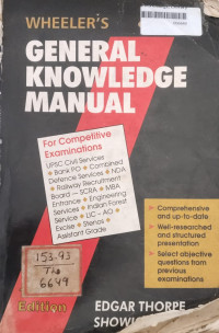 Image of Wheeler's General Knowledge Manual